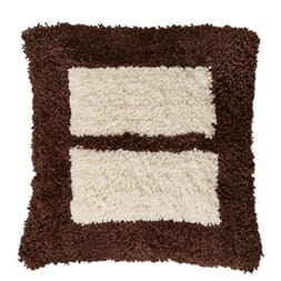 APARECIDA PILLOW CHOCOLATE / ECRU 50X50CM