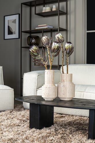 TRAVERTINE VASE SLIM