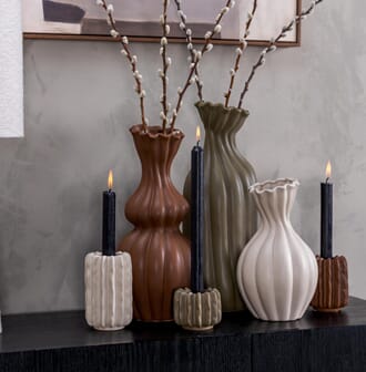 GWEN VASE BROWN