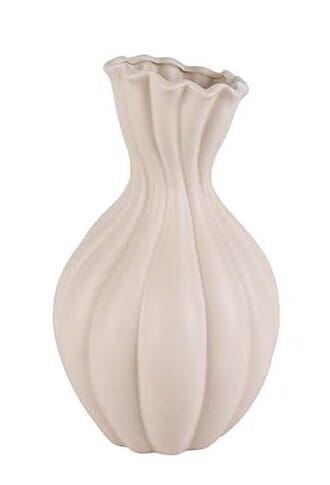 GWEN VASE ECRU