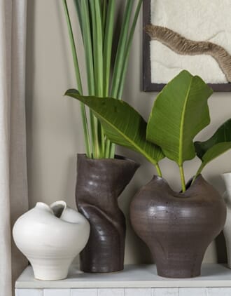 MEIKE VASE ECRU M