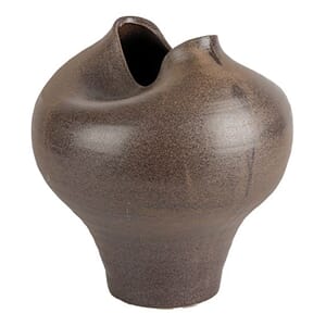 MEIKE VASE BROWN L