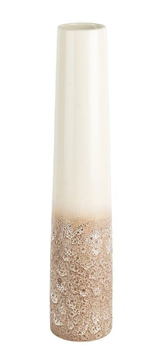 GWINN VASE WHITE/SPOTS 50CM