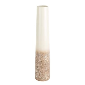 GWINN VASE WHITE/SPOTS 50CM