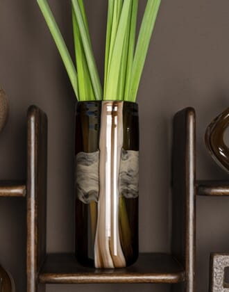 JINTE VASE BROWN L