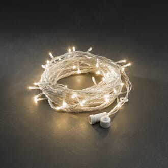 Lysslynge 100 LED amber transparent kabel