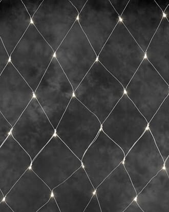 Nett 2 x 1,5 meter varmhvite LED transparent kabel