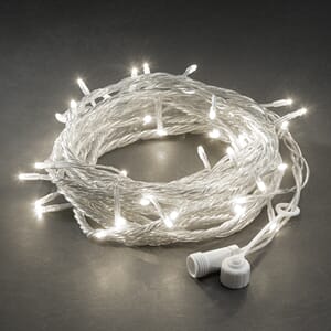 Slynge 50 varmhvite LED transparent kabel