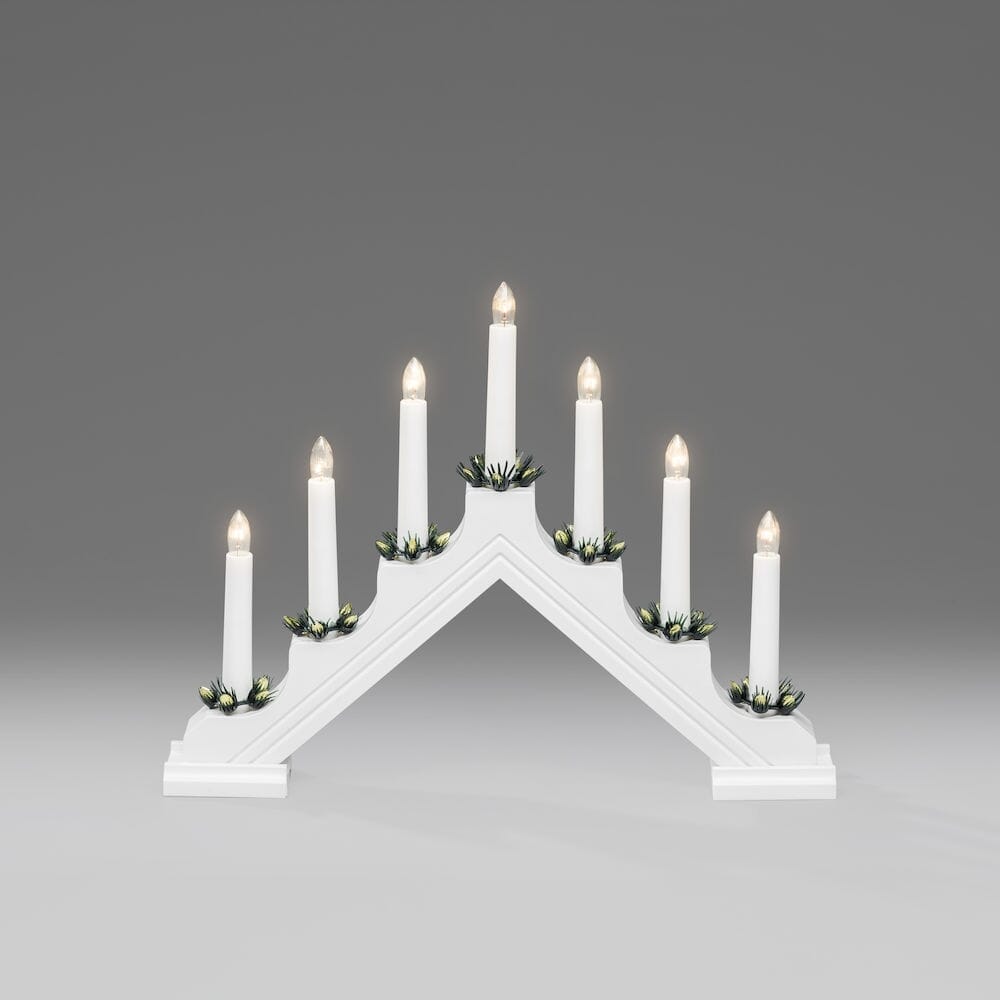 Adventstake hvit plast - Trend Collection AS