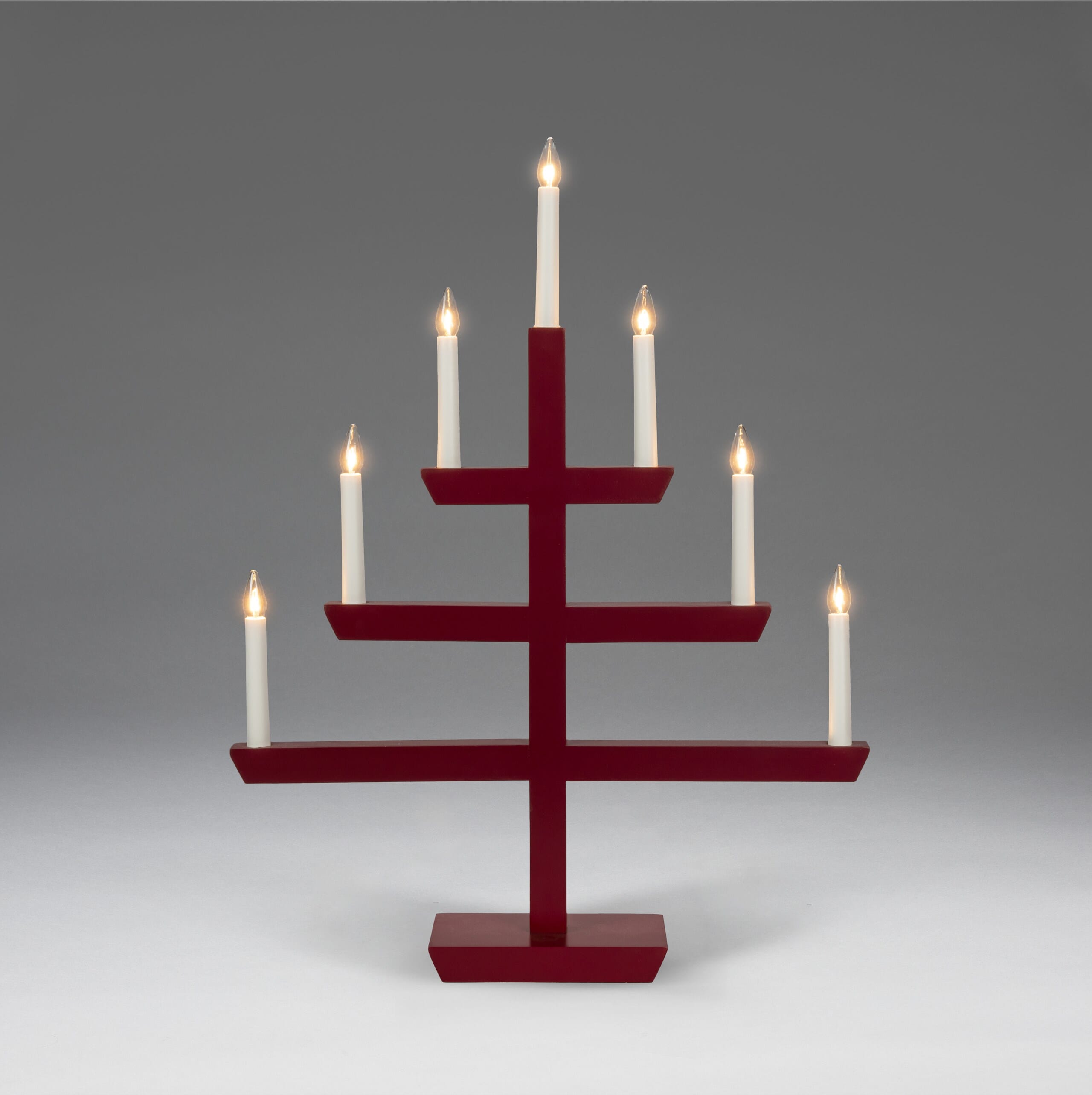 Adventstake 7 armet rød - Trend Collection AS