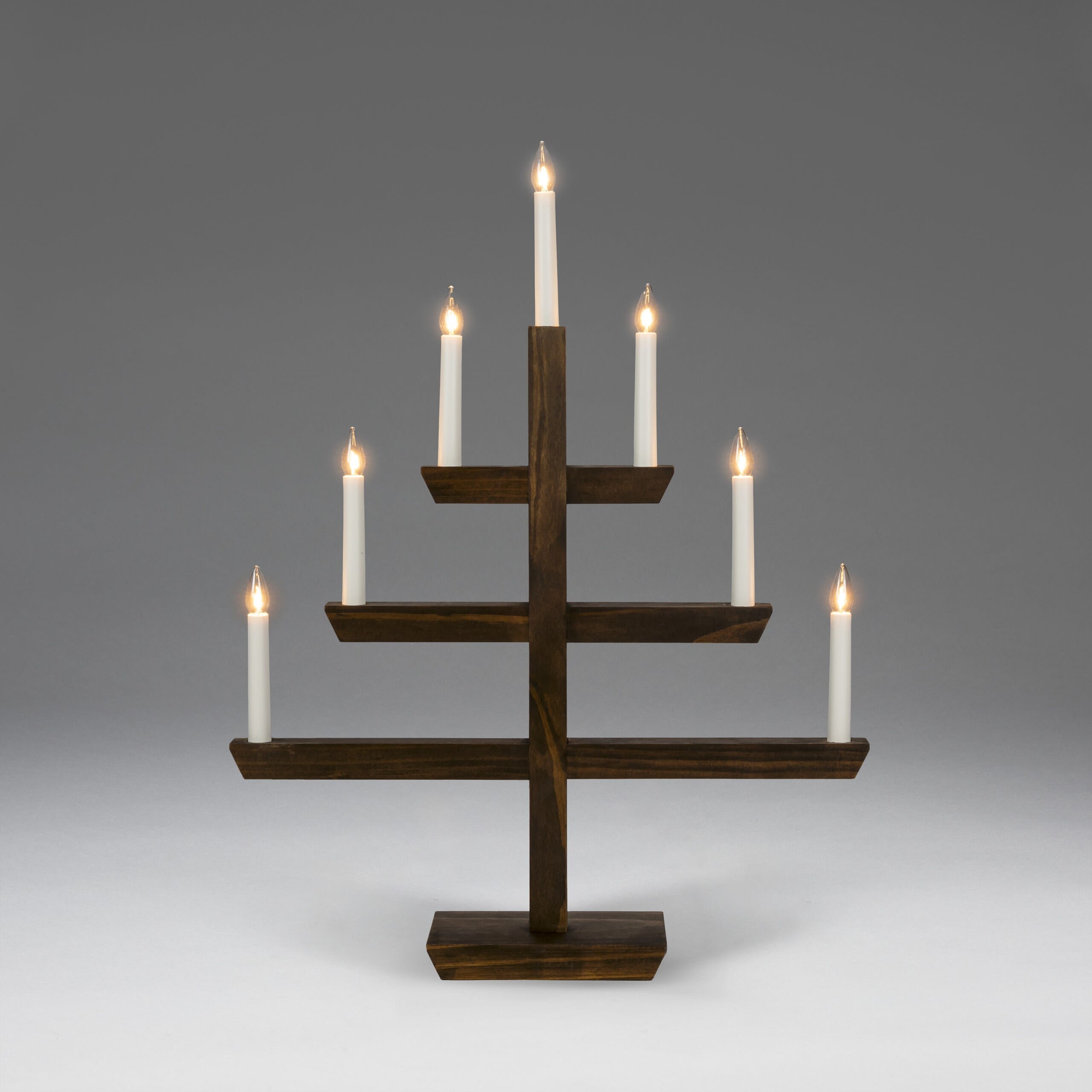 Adventstake 7 armet brunbeiset - Trend Collection AS