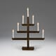 Adventstake 7 armet brunbeiset
