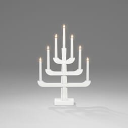 Adventstake 7 armet hvit 50 cm