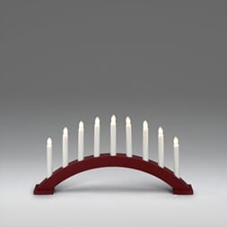 Adventstake 9 armet rød