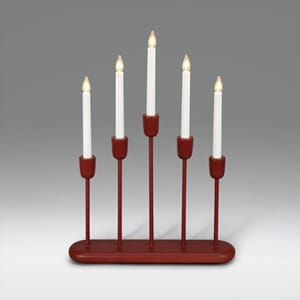 Campden 5 armet adventstake rød