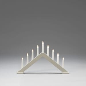 Adventstake 9 armet matt beige