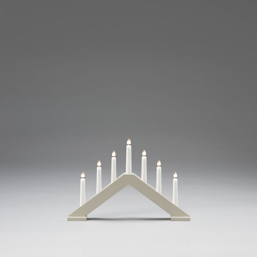 Adventstake 7 armet matt beige - Trend Collection AS
