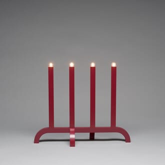 Adventstake 4 armet rød