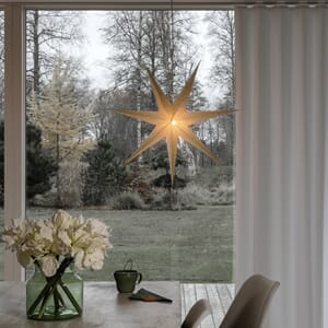 Pappstjerne 60 cm messing