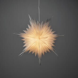 Adventstjerne 80 cm hvit