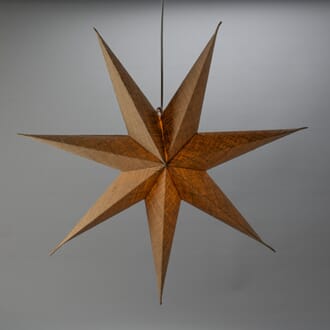 Adventstjerne 78 cm hamp lin