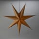Adventstjerne 78 cm hamp lin