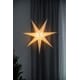 Adventstjerne 78 cm hvit lin