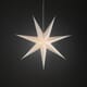 Pappstjerne 78 cm hvit 7 armet