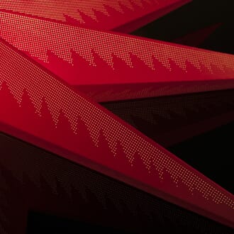 Pappstjerne 78 cm rød 7 armet