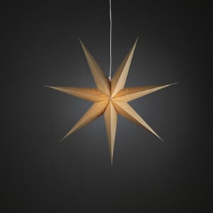 Pappstjerne 78 cm beige 7 armet