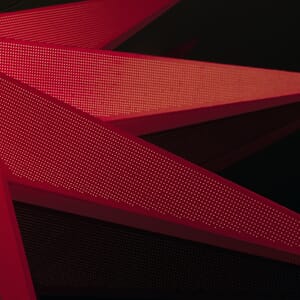 Pappstjerne 78 cm rød 7 armet