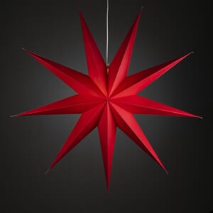 Pappstjerne 115 cm rød 9 armet