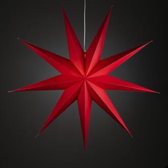Pappstjerne 115 cm rød 9 armet