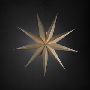 Pappstjerne 115 cm beige 9 armet