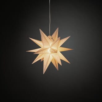 3D pappstjerne 45 cm hvit