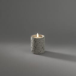 Cementlys varmhvit LED 10 cm