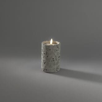 Cementlys varmhvit LED 12 cm