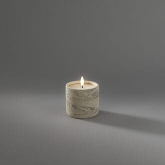 Cementlys varmvhit LED 8 cm