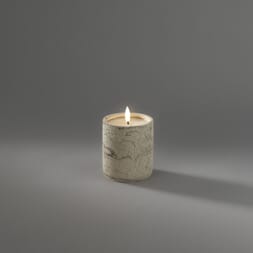 Cementlys varmvhit LED 10 cm