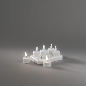 6 stk oppladbare batterilys