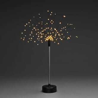 Borddekorasjon 160 amber LED sort