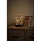 Glasskuppel 17,5 cm med slynge 30 amber LED batteri/timer