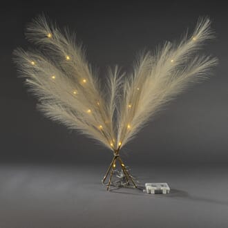 Kremhvit dekorasjon varmhvite LED