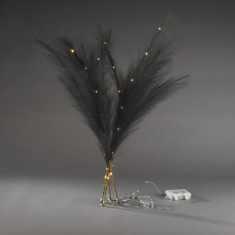 Grå dekorasjon varmhvite LED