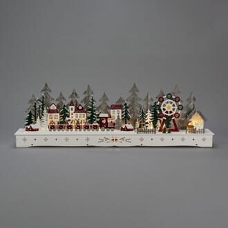 Siluett med motiv juleby