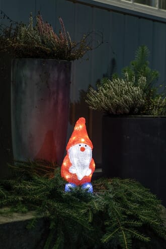 Nisse med varmhvite LED 26 cm