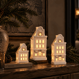 15 cm porselenshus batteridrevet