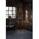 Juletre messing 210 cm med 140 amber LED