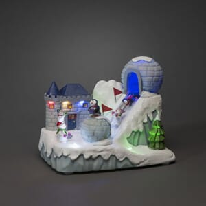 Vinterland 8 fargede LED og musikk