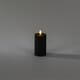 Plast LED lys 12,5 cm sort